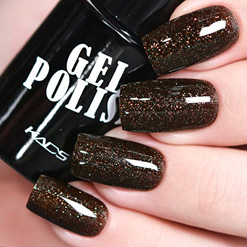 KADS Kit Uñas de Gel Esmalte Semipermanente de Color 6pcs Laca Soak Off Top Coat Base Coat UV LED Manicura Arte 9.5ml