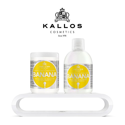 Kallos Banana - mascarillas para el cabello (Mujeres, Cabello seco, 1000 ml)