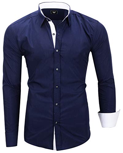 Kayhan Hombre Camisa, TwoFace Navyblue XL