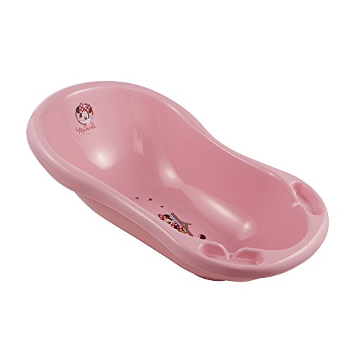 keeeper Bañera Ergonómica con Tapón Minnie, De 0 a 12 Meses, 84 cm, Maria, Rosa