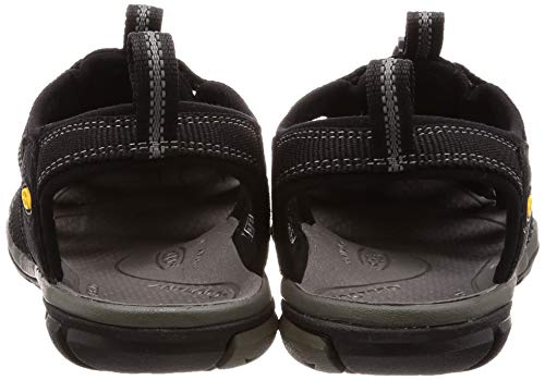 Keen CLEARWATER CNX M-RAVEN /BURNT HENNA - Sandalias de material sintético hombre, Black-Gargoyle, 42.5