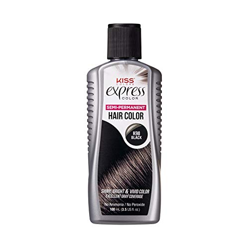 Kiss Express Color Semi- Permanent Black 3.5oz by Kiss Express