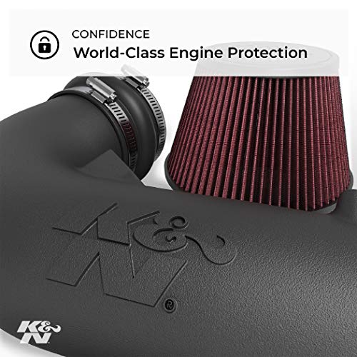 K&N 57S-4000 Kit de Admisión de Rendimiento Coche, Lavable y Reutilizable