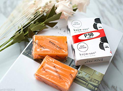 KOJIE SAN KOJIC SKIN WHITENING LIGHTENING SOAP 2 bars X 65 grams PUSA JAPAN Original by Kojie