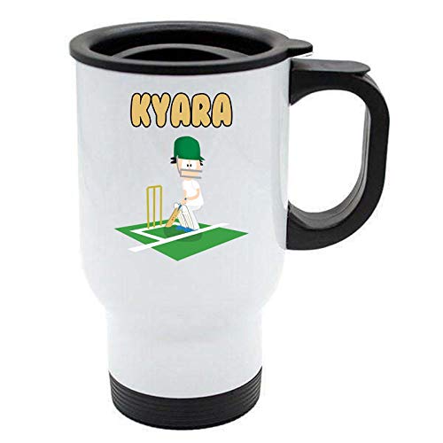 Kyara - Taza de viaje de cricket, regalo personalizado para cenizas, hobby