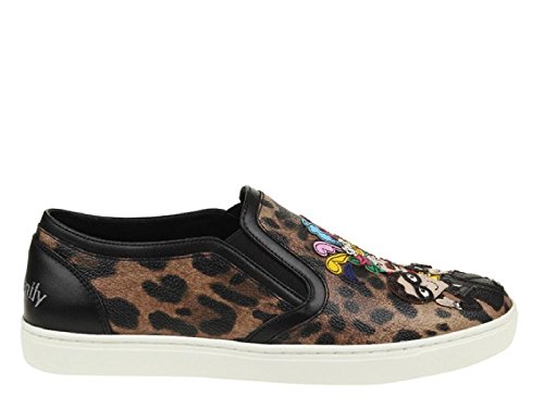 La Impresión Animal de Las Mujeres de Dolce & Gabbana-en Zapatillas de Deporte - Número de Modelo: CK0028 AG352 HA94N - Tamaño: 36 EU