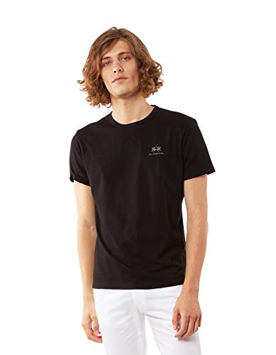 La Martina Marc Camiseta, Negro (Black 09999), XXX-Large para Hombre