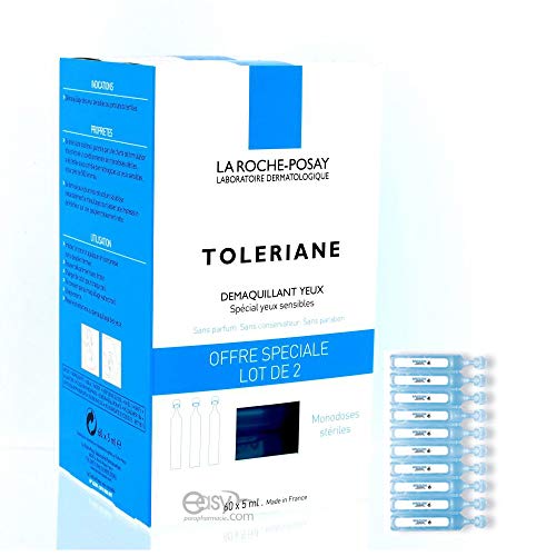 La Roche-Posay Toleriane Ultra Removedor de Maquillaje Sensible Cara y Ojos 2 x 30 Dosis