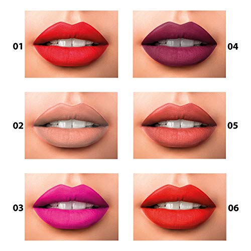 Labial Líquido Mate (Color N.04) Evolux Matte Lips - 6 ml.