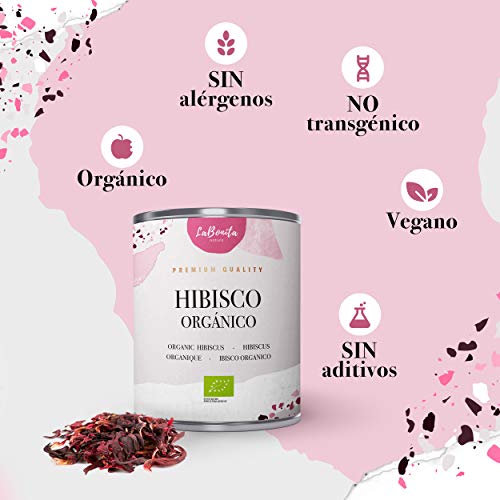 LaBonita Nature Lata Hibisco en Flores para Infusión - 100 g