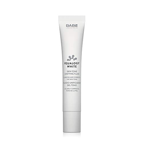 Laboratorios Babé - Iqualogy White Fluido Facial Unificador del Tono 50 ml, Piel Mixta, Piel Grasa, No Fotosensibilizante, Hidratante, Corrector, Iluminador del Rostro