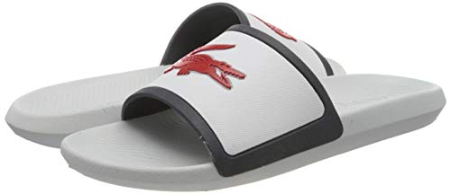 Lacoste Croco Slide TRI3 CMA, Zapatillas para Hombre, Blanco (Wht/Nvy/Red), 40.5 EU