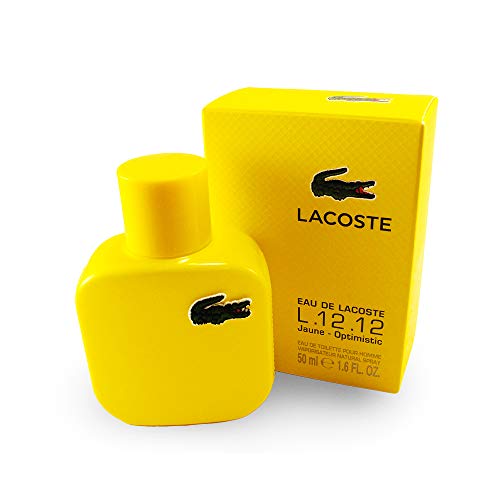 Lacoste eau de lacoste l.12.12 jaune eau de toilette 50ml vapo, 1.6 oz fl (0737052896267)