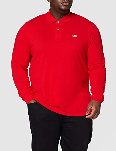 Lacoste L1312 Polo, Rojo (Rouge), M (Talla del fabricante: 4) para Hombre