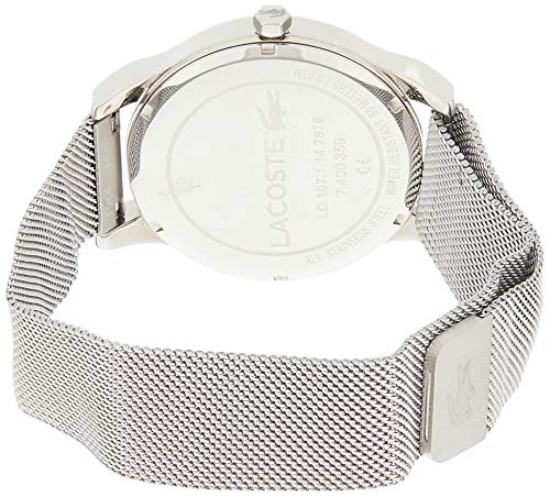 Lacoste Reloj Analógico para Hombre de Cuarzo con Correa en Acero Inoxidable 2010969