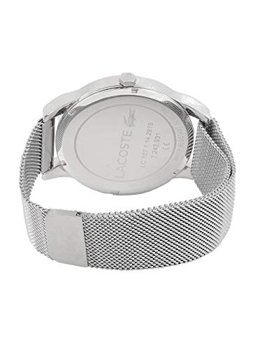 Lacoste Reloj Analógico para Hombre de Cuarzo con Correa en Acero Inoxidable 2010969