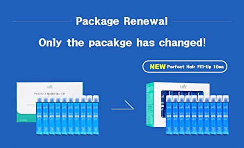 Lador Perfect Hair Fill-Up 10ea Professional Salon Care. Paquete de 10 x 13 ml. Tratamiento del cabello con queratina, proteína, ceramida, colágeno. Para un cabello liso y saludable.