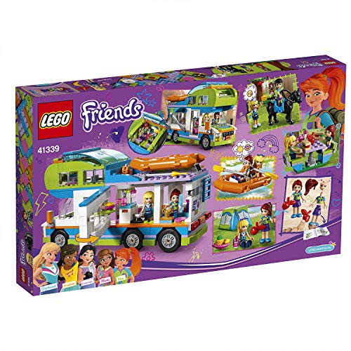 LEGO Friends - Autocaravana de Mia, Set de Construcción Educativo con vehículo, Mini Muñeca y Caballo de Juguete para Niñas y Niños de 7 a 12 Años (41339)