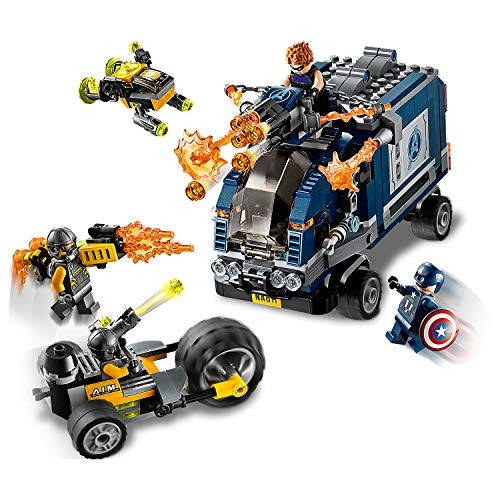 LEGO Super Heroes - Vengadores: Derribo del Camión, Set de Construcción de Aventuras de Superhéroes, Incluye Minifiguras de Capitán América y Ojo de Halcón (76143)