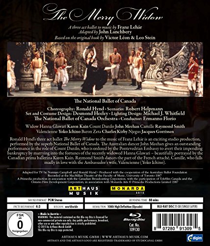 Lehar / Hynd: Die lustige Witwe (Ballett, Toronto 1987) [Blu-ray]