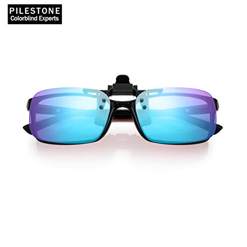 Lentes para daltónicos PILESTONE TP-029 (Tipo B) Lentes correctivos para daltónicos Lentes con clip para rojo-verde – Para todos losTipos de Daltonismo