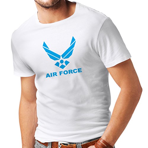 lepni.me Camisetas Hombre United States Air Force (USAF) - U. S. Army, USA Armed Forces (XX-Large Blanco Azul)
