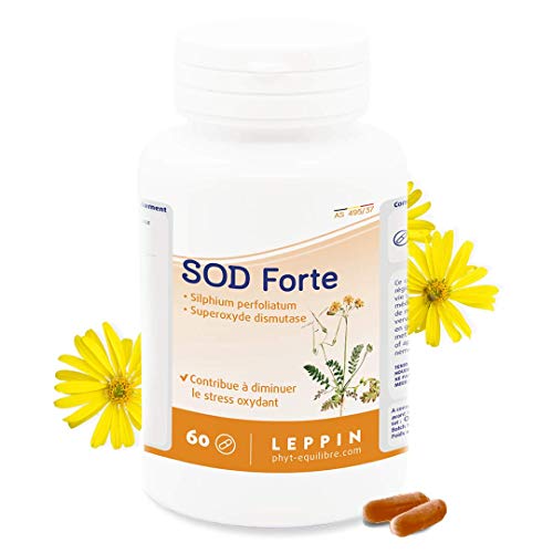 Leppin Sod Forte - 60 cápsulas vegetales – Superóxido dismutasa – Antioxidante – Lucha contra el anión superóxido – Complementos alimentarios naturales