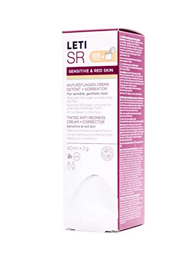 Leti SR - crema anti rojeces, crema BB de cuidado, bálsamo para imperfecciones + corrector, 40 ml