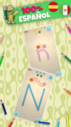 LetraKid – Abecedario para niños. Trazos para aprender escribir letras ABC & 123. Juegos educativos 3+ años