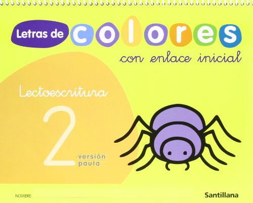 Letras de colores, lectoescritura, Educación Infantil. Cuaderno 2