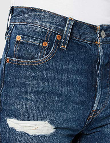 Levi's 501 Original Short Pantalones Cortos, Azul (Silver Lake 0018), W30 (Talla del Fabricante: 30) para Mujer