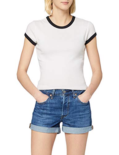 Levi's 501 Short Long Pantalones Cortos, Azul (Sansome Drifter 0016), W26 (Talla del Fabricante: 26) para Mujer