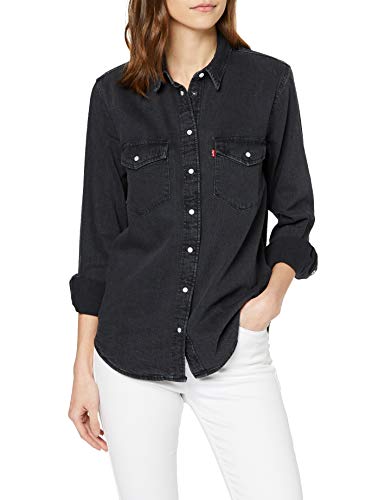 Levi's Essential Western Blusa, Negro (Black Sheen (2) 0004), Small para Mujer