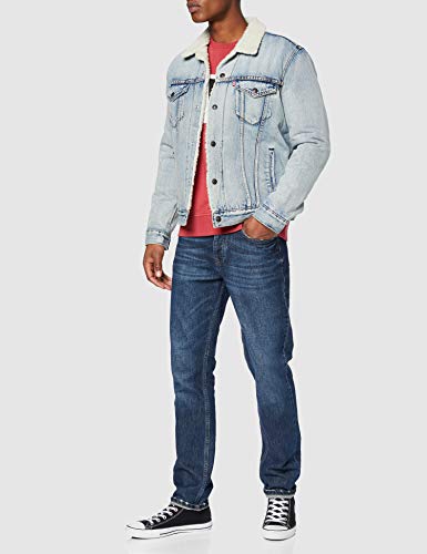 Levi's Type 3 Chaqueta Vaquera, Azul (Stonebridge Sherpa Trucker 0070), Large para Hombre