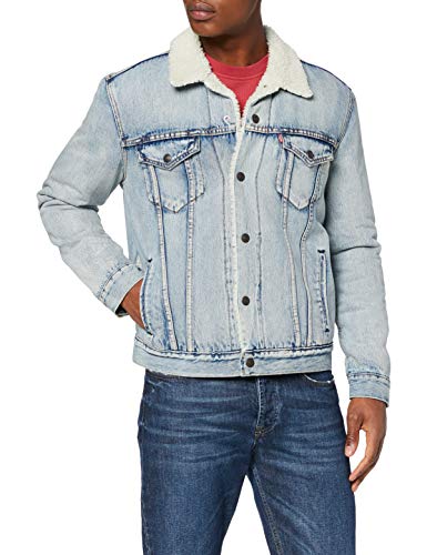 Levi's Type 3 Chaqueta Vaquera, Azul (Stonebridge Sherpa Trucker 0070), Large para Hombre