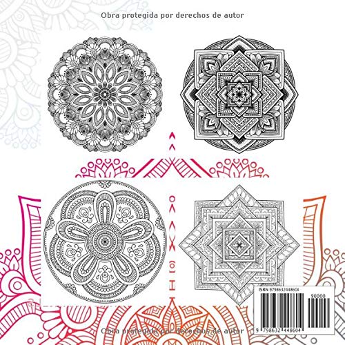 Libro de COLOREAR anti estrés 50 MANDALAS tradicionales: 50 auténticos y únicos MANDALAS para colorear (Volume 1) / para adultos y adolescentes ... regalo ORIGINAL / Para ofrecer y hacer placer