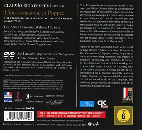 L'incoronazione Di Poppea (4CD + DVD)