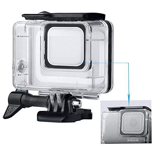 Linghuang Carcasa Impermeable para GoPro Hero 7 Silver/White, la Funda Protectora Incluye Soporte y Tornillo para la cámara de acción (Incompatible con GoPro Hero 7 Black)