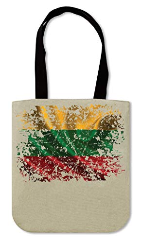 Lithuania Europe Vilnius Country Series Nationality Flag Nice To Bolsa de lona de compras