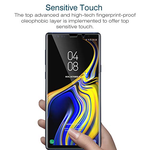 LK Protector de Pantalla para Samsung Galaxy Note 9 Protector de Pantalla,[3 Piezas] [Admite la función de Huella Digital] [Película Protectora de TPU][Alta Definición y Sensibilidad]