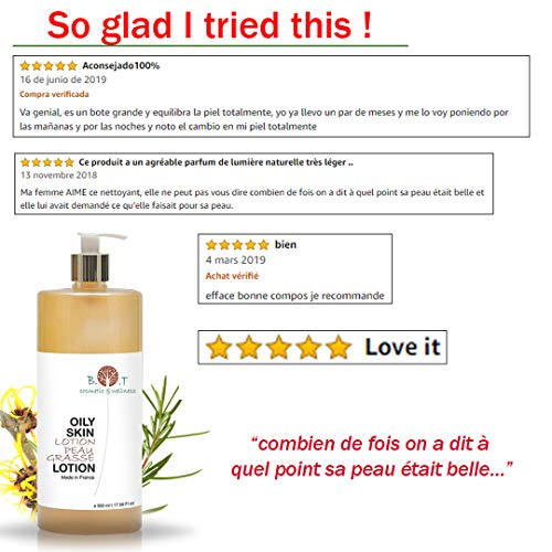 Loción Tónica Equilibrante Astringente sin alcohol Piel Atópica Piel Grasa y imperfecciones Unisex (500 ml)