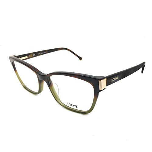 Loewe VLW976M530GEN Monturas de gafas, Shiny Grad.Havana Green, 55 Unisex