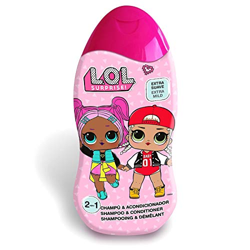 L.O.L. Surprise Champú y acondicionador 2 en 1 extra suave especial para niños 400 ml