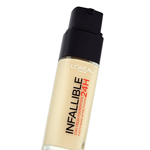 L'oréal paris - 24h infallible foundation, barra de labios, porcelana 30 ml número 015