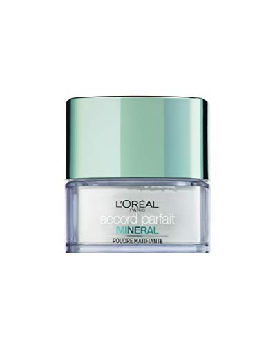 L'Oréal París Accord Parfait, Fondo de Maquillaje Polvos Minerales para Todo Tipo de Pieles, Tono 01 Traslúcido