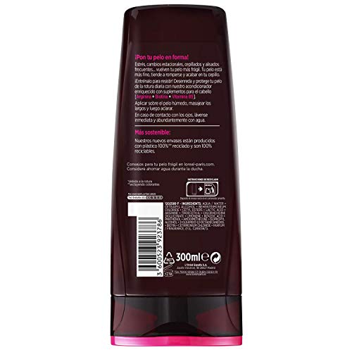 L'Oréal Paris Elvive Full Resist Acondicionador Anti Rotura para Pelo Frágil con Tendencia a Caerse - 300 ml