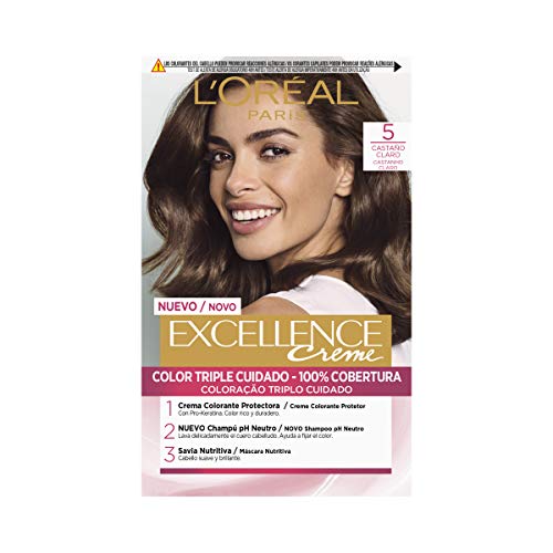 L'Oréal Paris Excellence Creme Tinte Tono 5 Castaño Claro - 50 ml