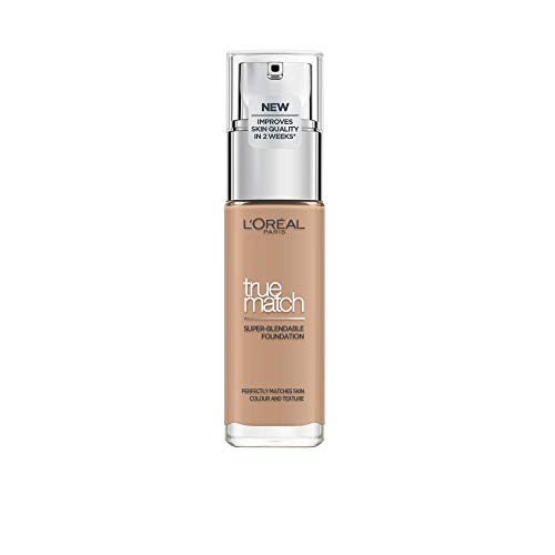 L’Oréal Paris True Match R5/C5 base de maquillaje Frasco dispensador Líquido 30 ml - Base de maquillaje (Frasco dispensador, Líquido, Beige, Sable Rosé | Rose Sand, 5.R/5.C, Piel Medio)