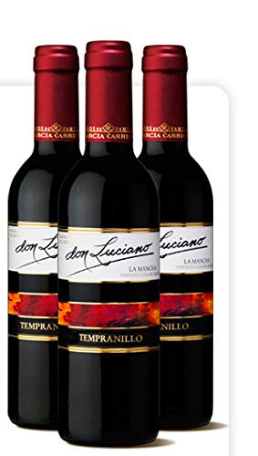 Lote de 12 Botellines Botellas Vino Don Luciano Tempranillo Cosecha 375ml - Vinos Baratos para Detalles de Bodas