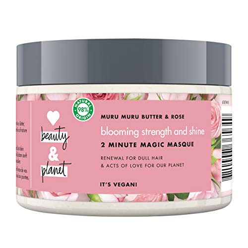 Love Beauty and Planet Mascarilla Capilar para Cabello teñido, Manteca de Murumuru y Rosa Vegana - 300 ml